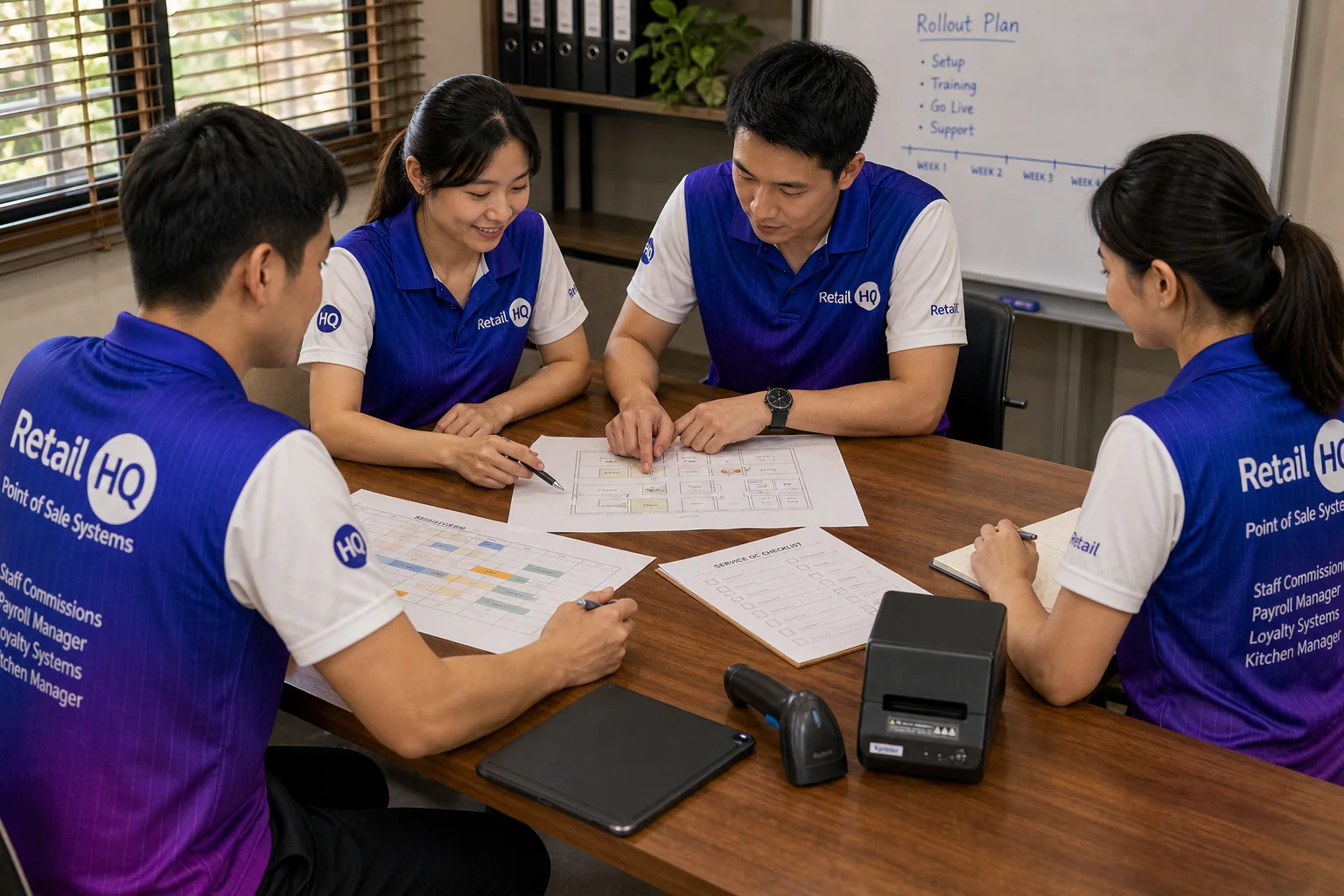 Retail HQ team collaboration around customer operations