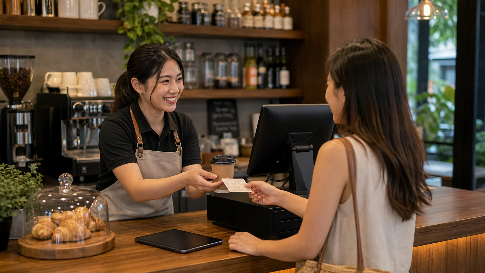 Cafe customer loyalty and repeat customer management