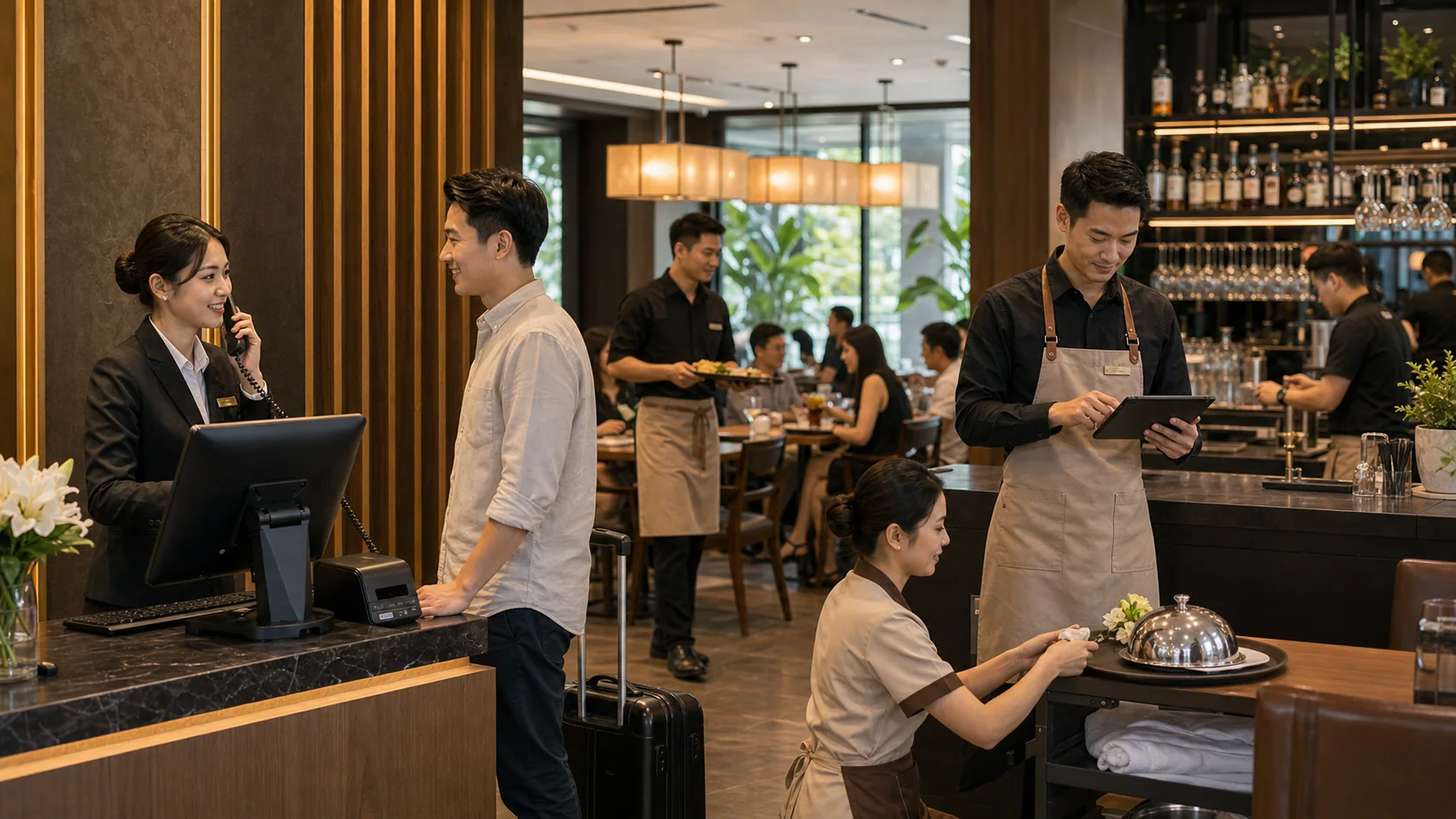 Hotel operations managed through Retail HQ POS
