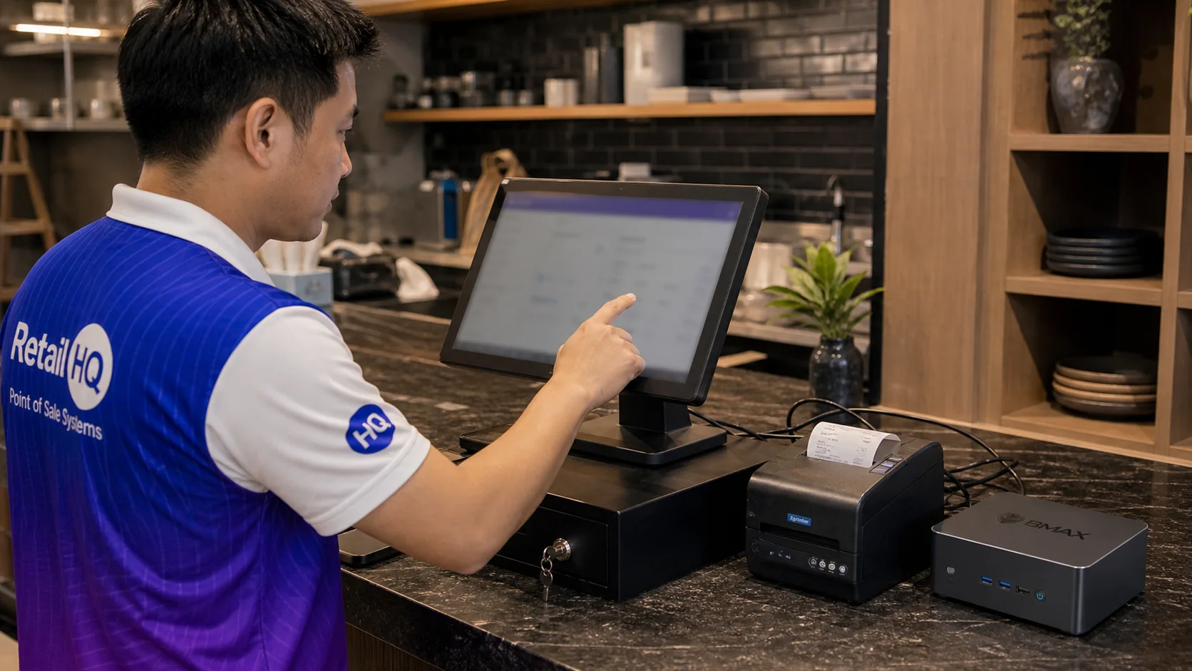 POS configuration and testing before launch