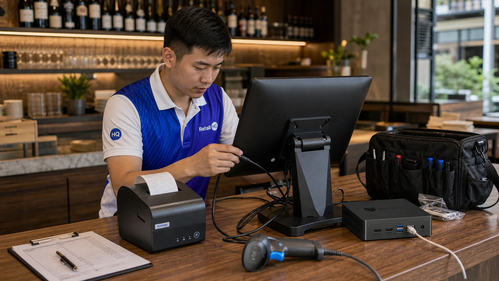 POS setup checklist for installation and training